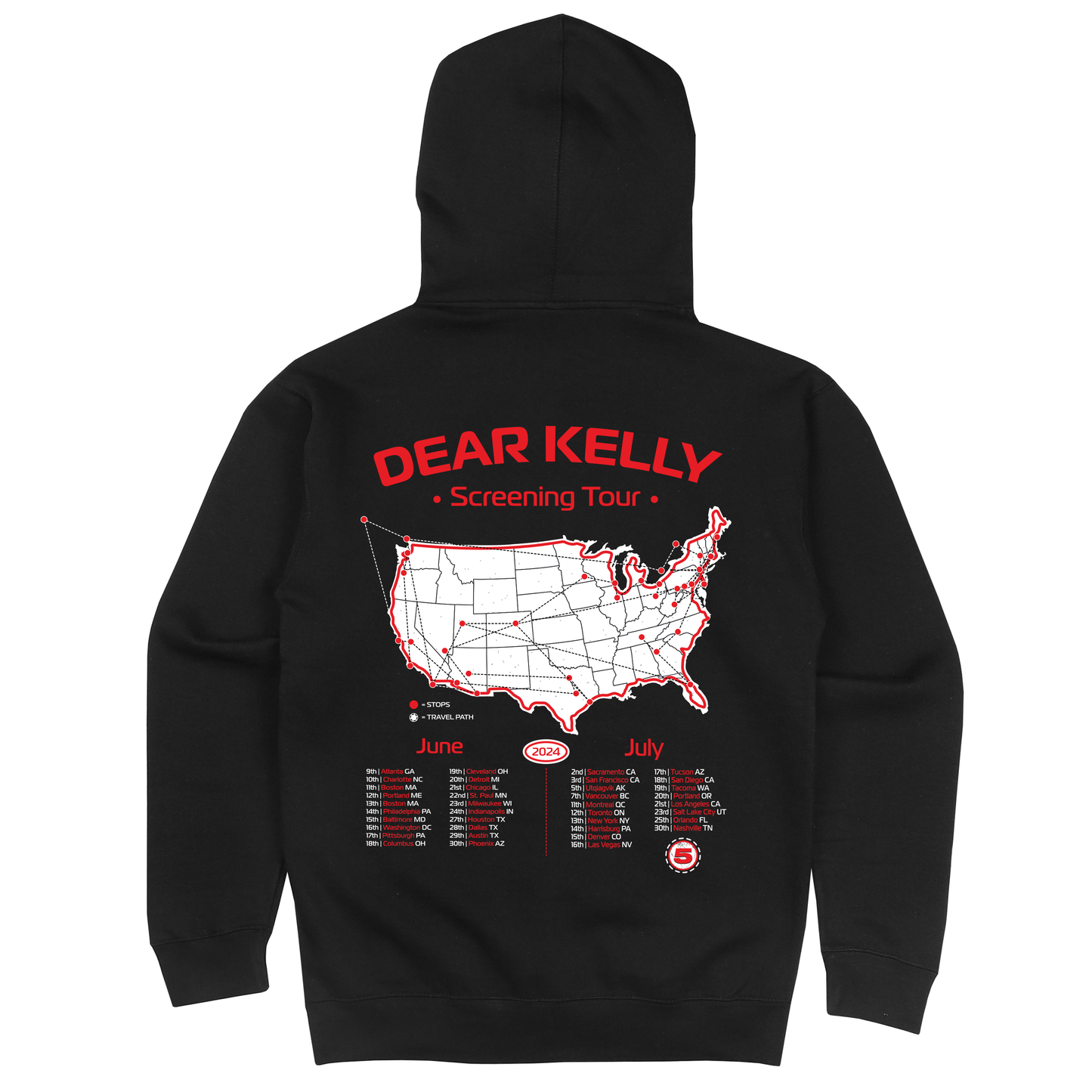 DEAR KELLY | BLACK HOODIE