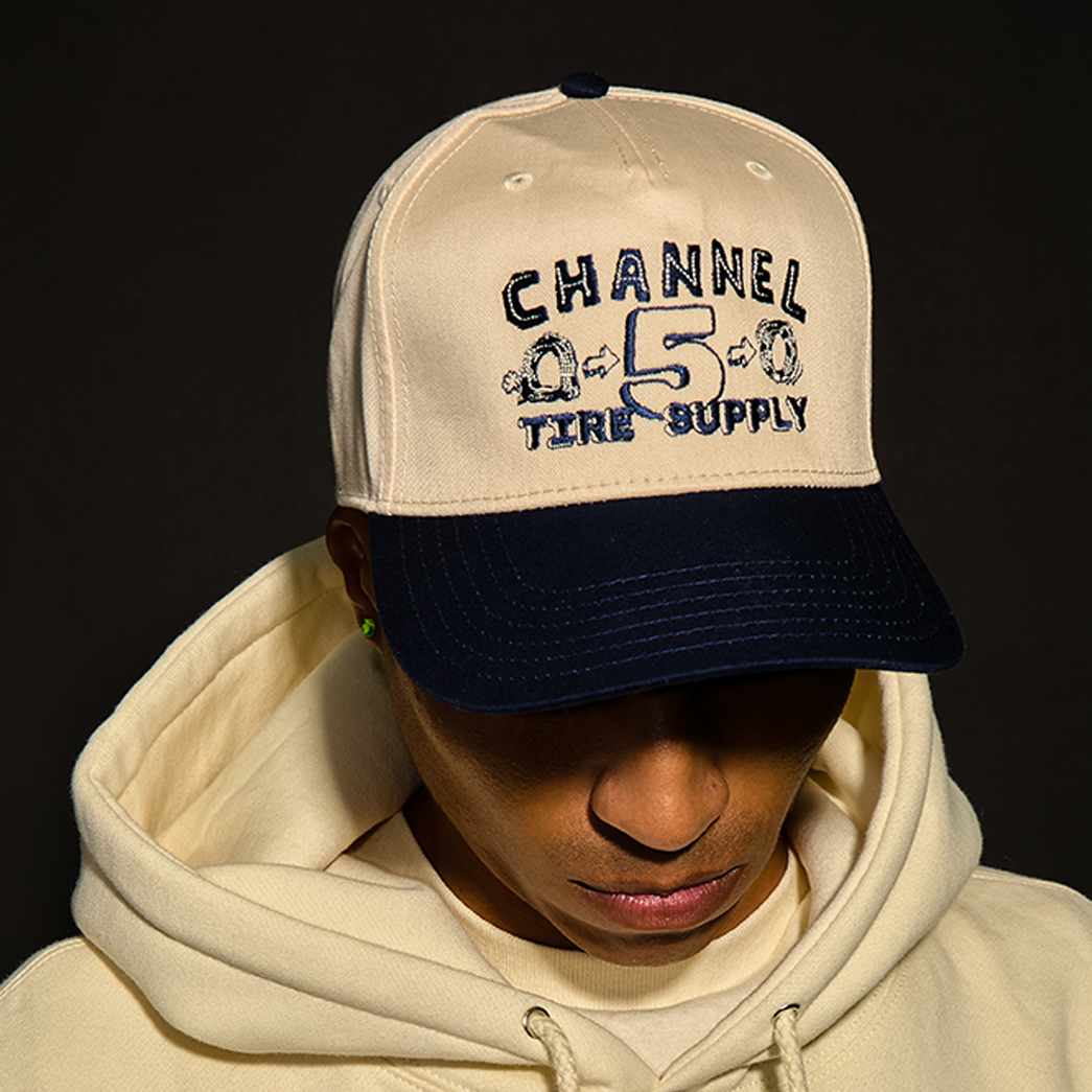 TIRE SUPPLY | NATURAL & NAVY HAT