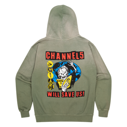 SAVE US | MILITARY SUN-FADED HOODIE