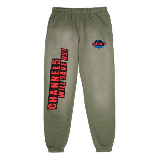 SAVE US | MILITARY SUN-FADED SWEATPANTS