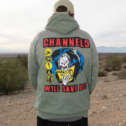 SAVE US | MILITARY SUN-FADED HOODIE