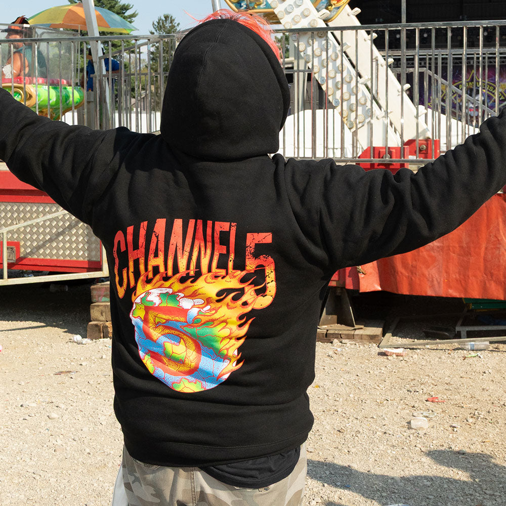 ON FIRE | BLACK HOODIE